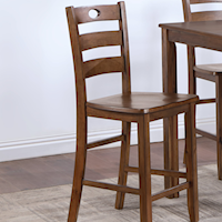 Casual Counter Height Dining Chair