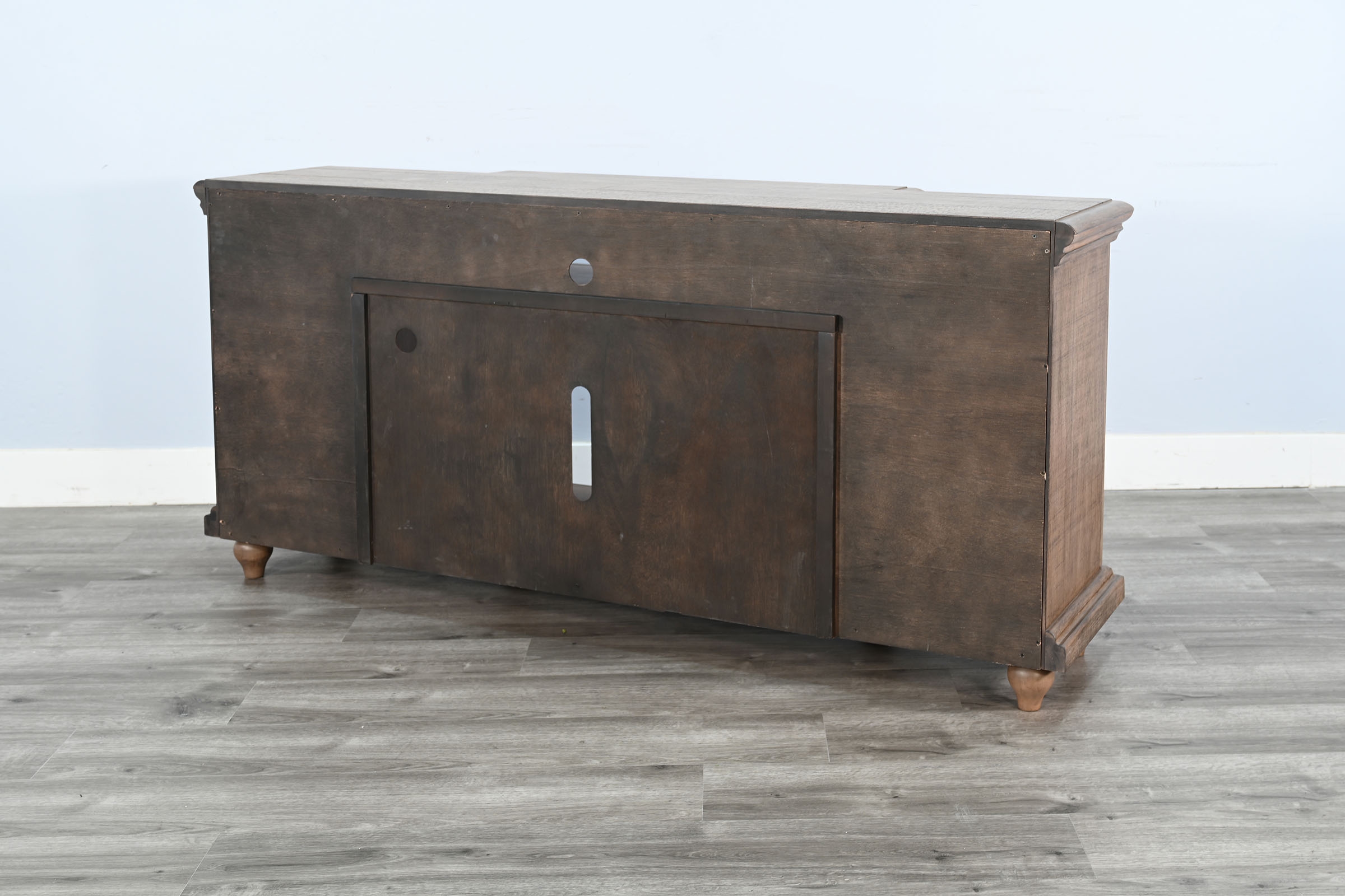 72" Media Console With Electric Fireplace