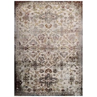 Kaede Distressed Vintage Floral Moroccan Trellis 5x8 Area Rug