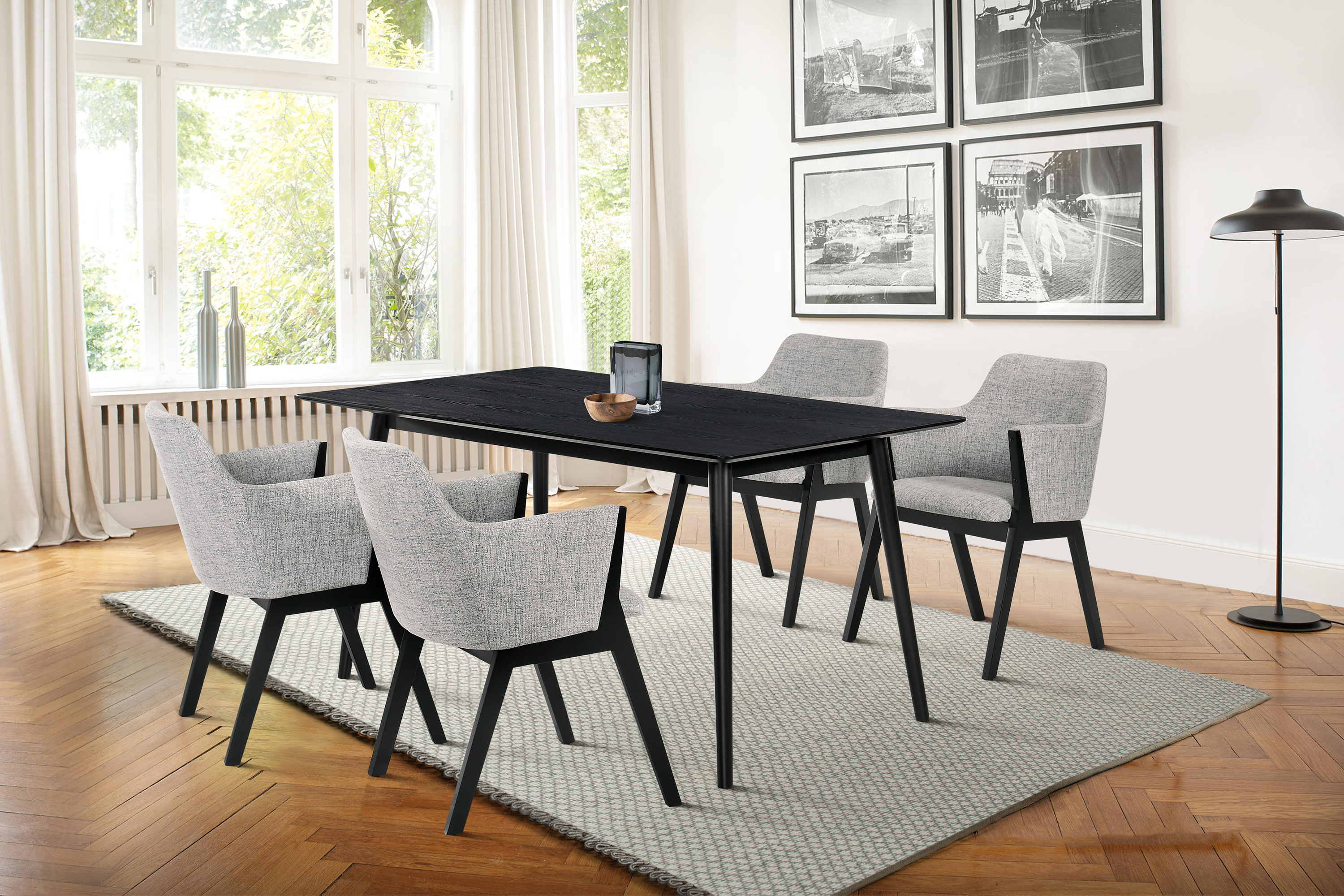 Armen Living Westmont/Renzo 5-Piece Dining Set