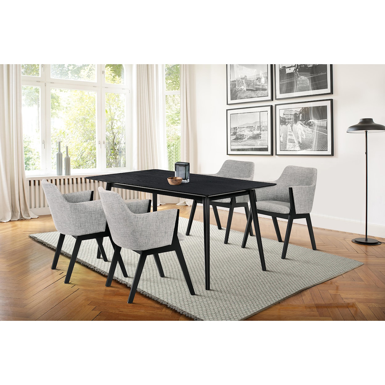 Armen Living Westmont/Renzo 5-Piece Dining Set