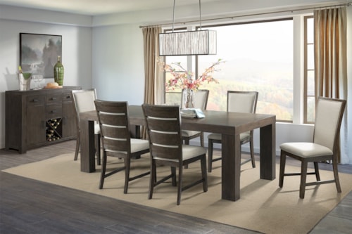 Transitional 7-Piece Dining Set