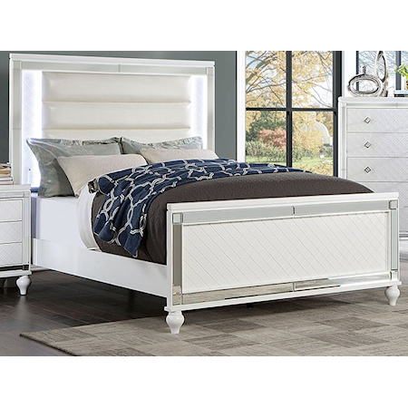King Bed with Built-In Lighting