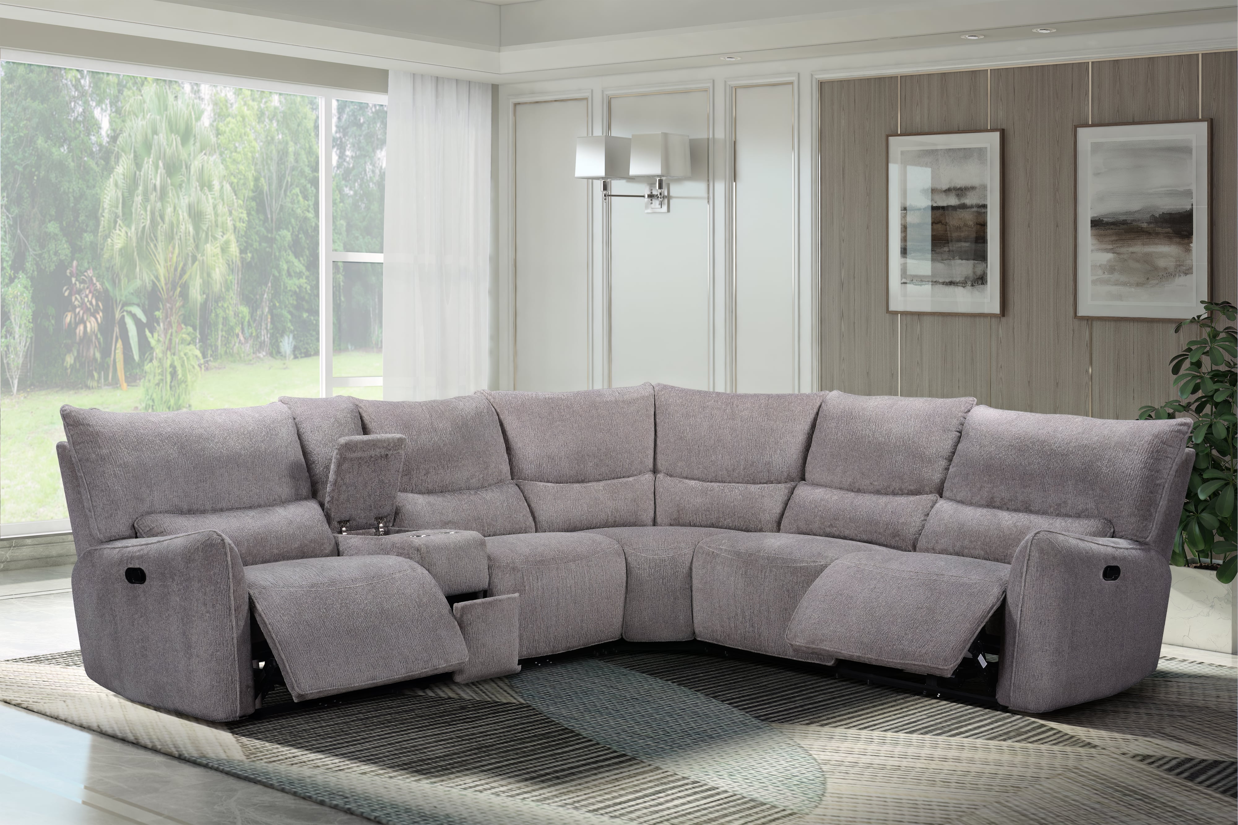 3-Piece Reclining Sectional Sofa