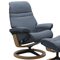 Small Reclining Chair with Signature Base