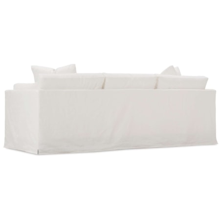 99&quot; Bench Cushion Sofa with Slipcover