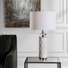 Uttermost Table Lamps Calia White Table Lamp