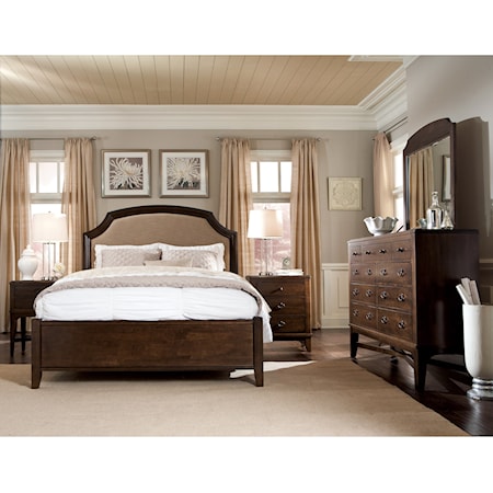 Transitional 5-Piece Queen Bedroom Group