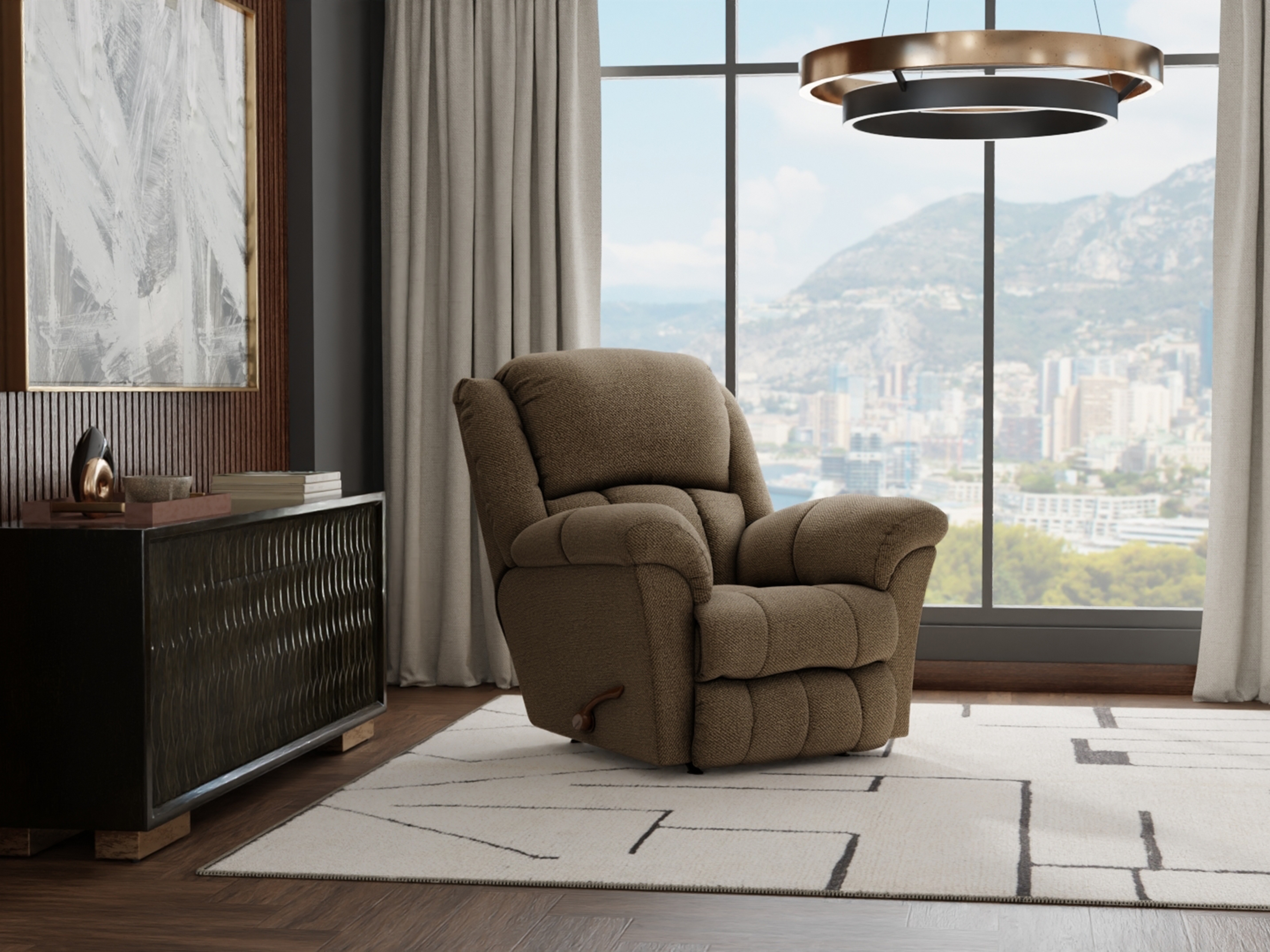 Catnapper Blarney Rocker Recliner with Heat & Massage