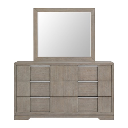 6-Drawer Dresser and Mirror Set