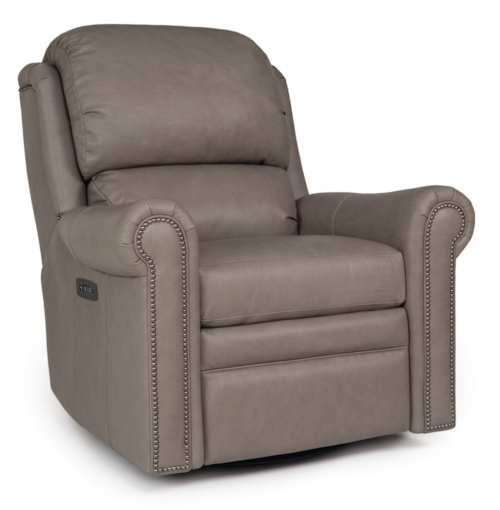 Transitional Power Swivel Glider Reclining Chair
