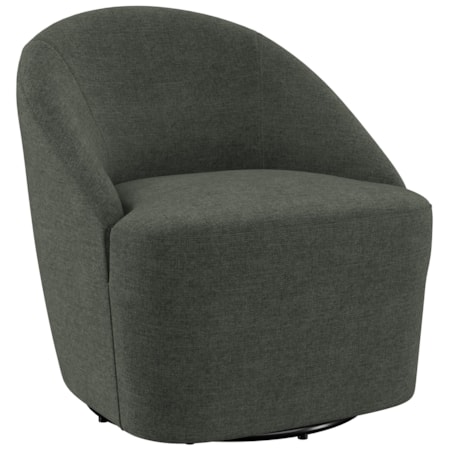Leon Barrel Accent Swivel Chair