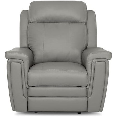 Asher Contemporary Wall Hugger Power Recliner with Power Headrest and Lumbar