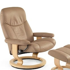 Medium Reclining Chair with Classic Base