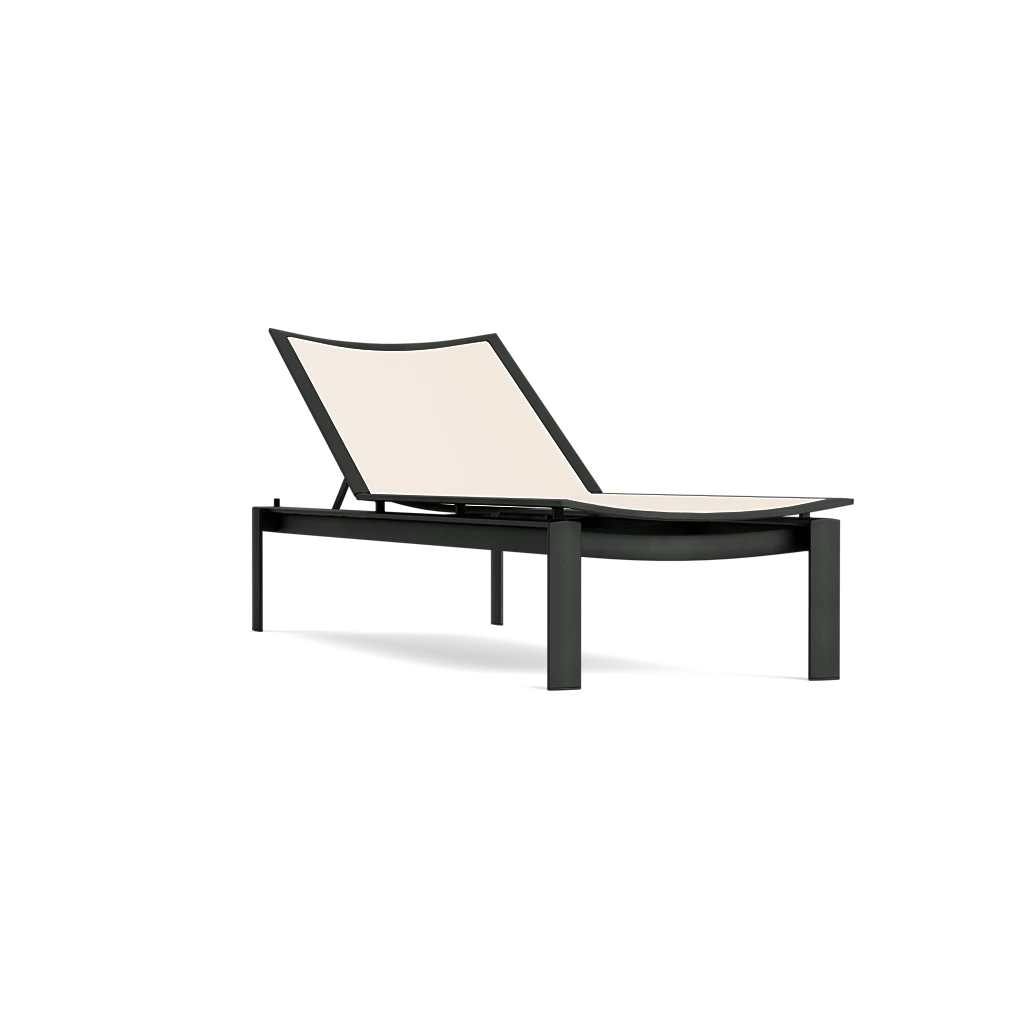 Modern Stacking Sling Chaise Lounge