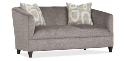 Contemporary Settee with Tuxedo Arms
