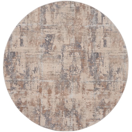 7'10" Round  Rug