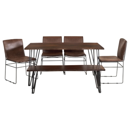 6-piece Dining Table Set