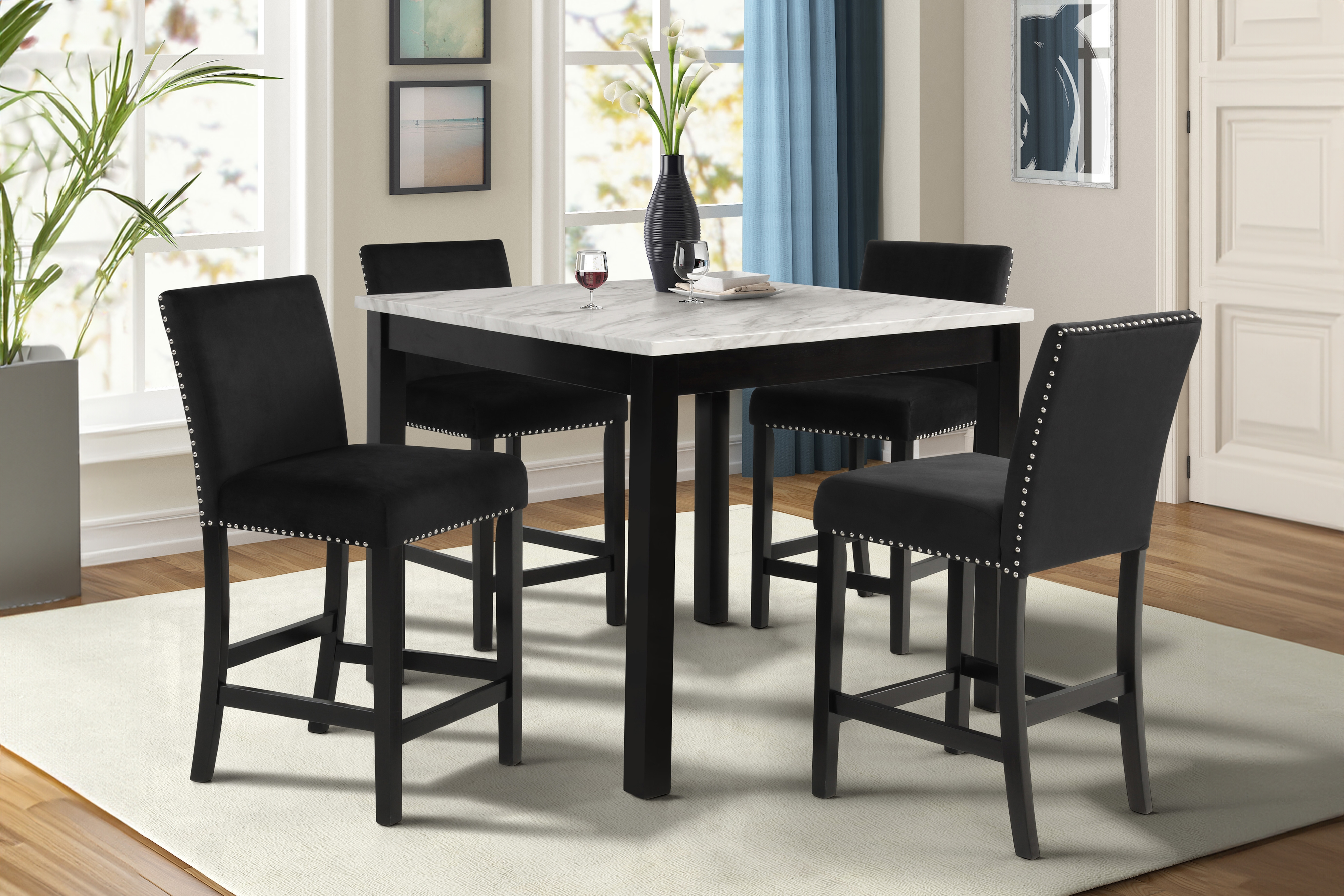 5-Piece Counter-Height Dining Set