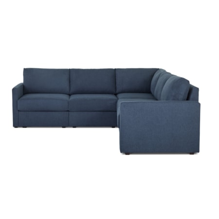 Narrow-Arm 5-Seat Sectional Sofa