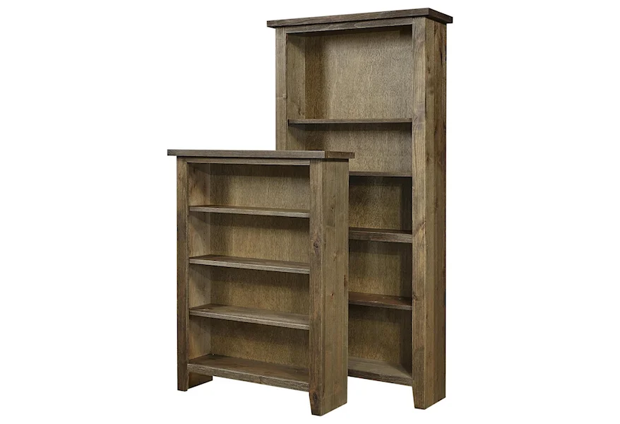 Alder Grove Bookcase 60" Height with 3 Shelves by Aspenhome at Gill Brothers Furniture & Mattress