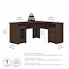 Bush Cabot 60W L Desk