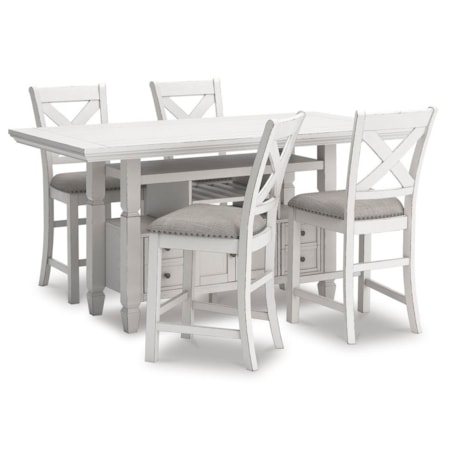 5-Piece Counter Height Dining Set