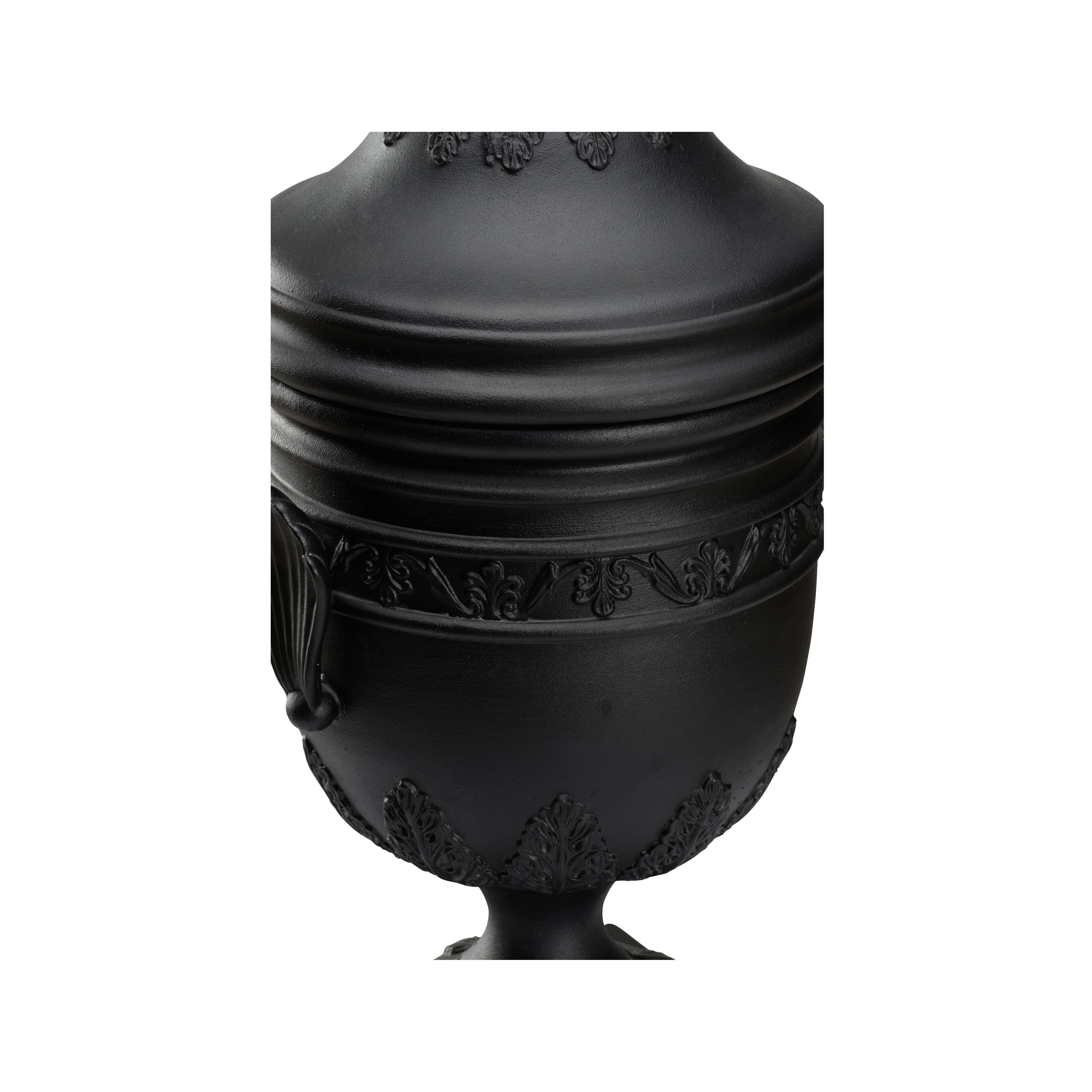 Chelsea House Chelsea House Misc Wedgewood Urn - Black