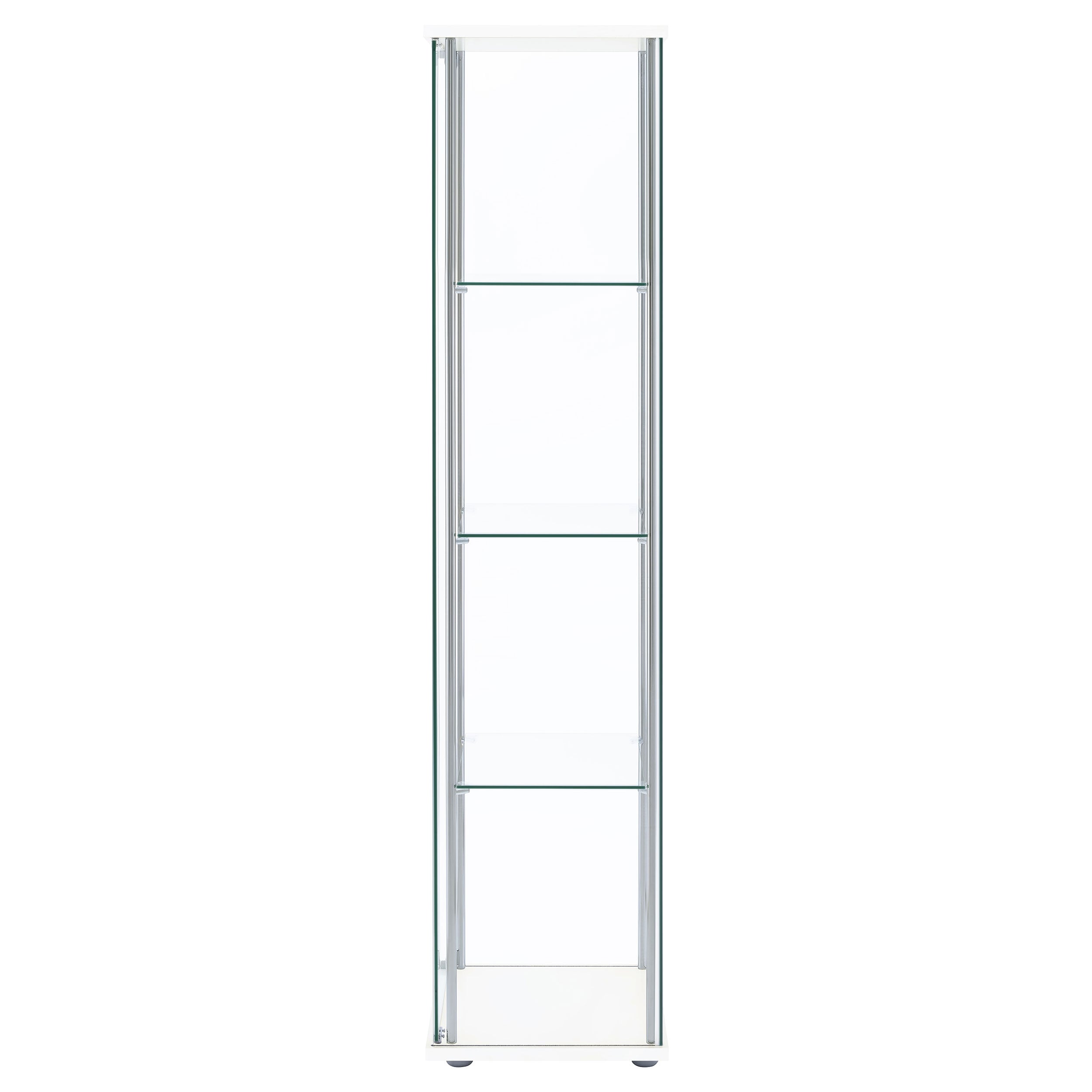 Bellatrix 4-shelf Glass Curio Cabinet