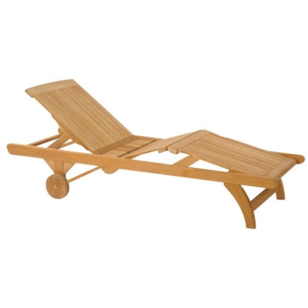 Outdoor Chaise with Wheels