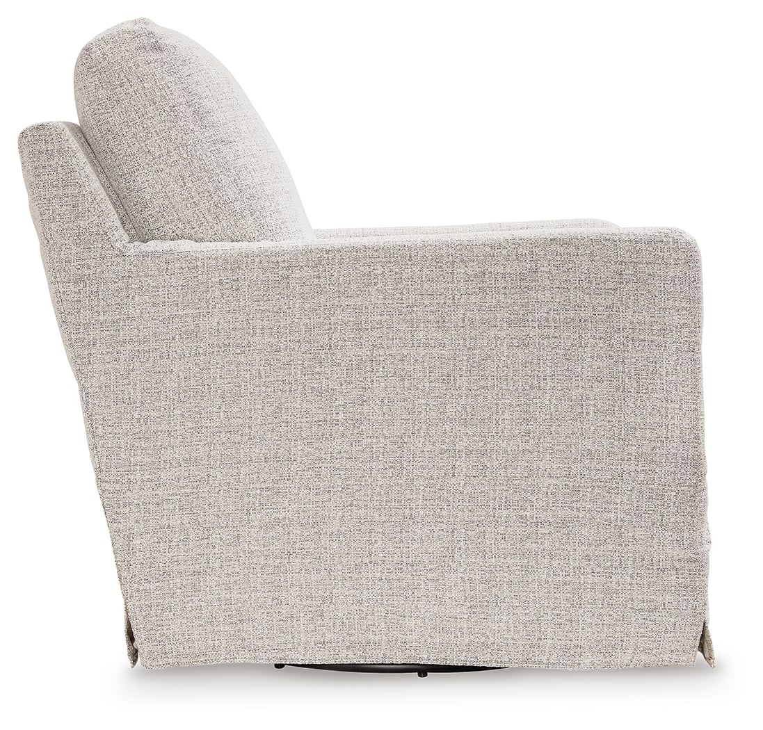 Signature Design by Ashley Nenana Next-Gen Nuvella Swivel Glider Accent Chair