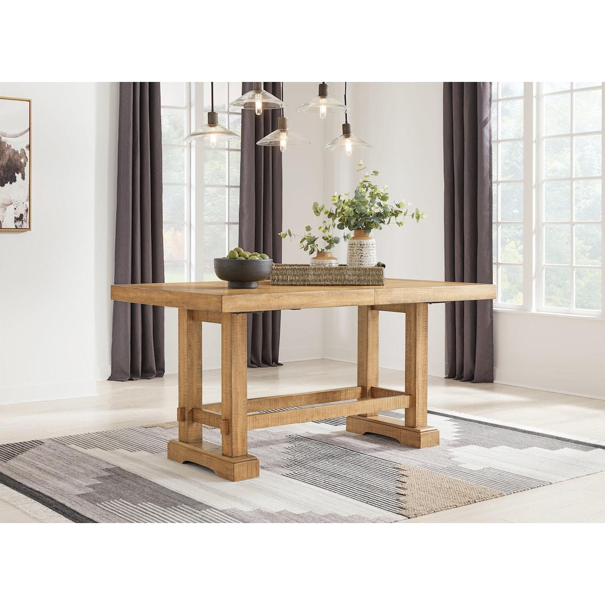 Ashley Signature Design Havonplane Counter Height Dining Extension Table