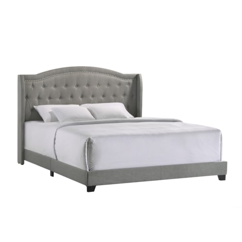 Traditional Rhyan King Upholstered Bed