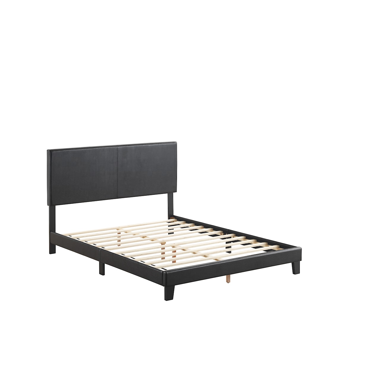 Crown Mark Yates 5281PU-Q Queen Platform Bed with Adjustable Headboard ...