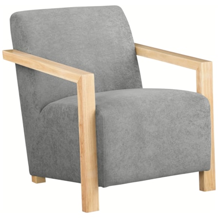 Diego Accent Arm Chair w/ Wood Arms
