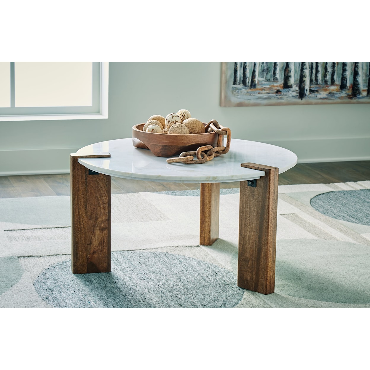 Ashley Furniture Signature Design Isanti Round Coffee Table