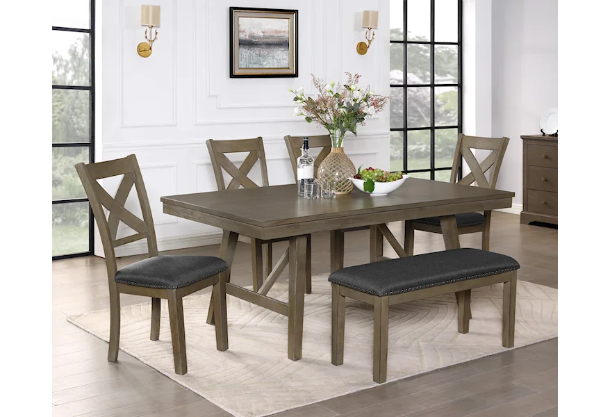 Amira Dining Table by Crown Mark at A1 Furniture & Mattress