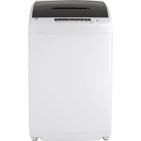 Ge(R) Space-Saving 2.8 Cu. Ft. Capacity Stationary Washer With Stainless Steel Basket