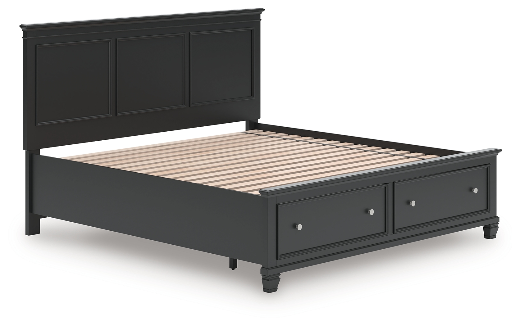 King Panel Storage Bed