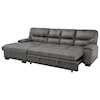 Homelegance Michigan 2-Piece Sectional with Pull-Out Bed