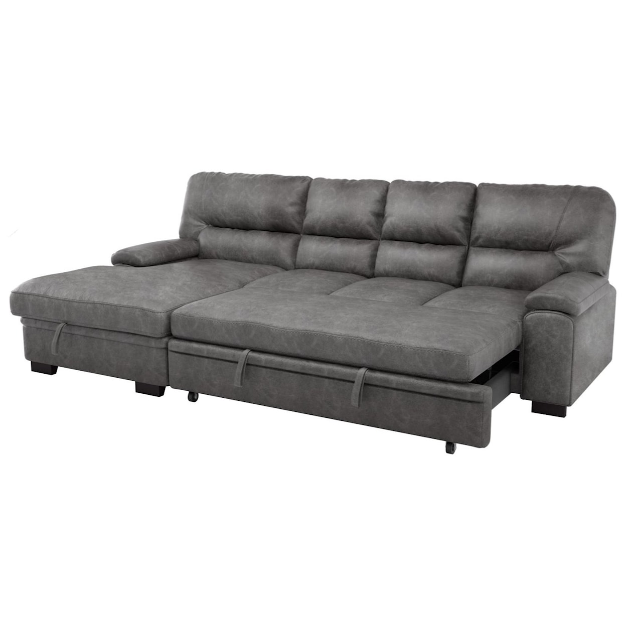 Homelegance Furniture Michigan 2-Piece Sectional with Pull-Out Bed