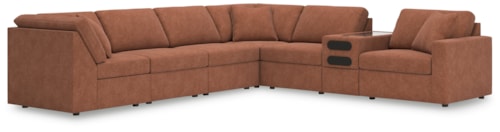 7-Piece Sectional with Audio Console
