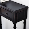 Accentrics Home Accents Hall Console Table in Modern Black