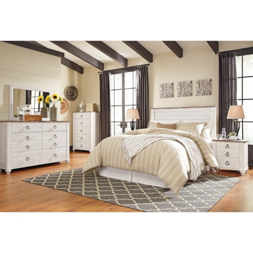 Queen/Full Headboard, Dresser, Mirror, Chest and Nightstand