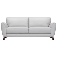 Casual Contemporary Sofa with Wood Legs
