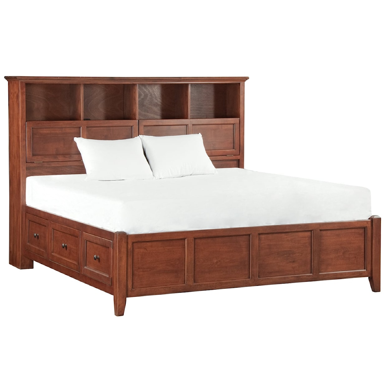 Whittier Wood McKenzie. California King Bookcase Storage Bed