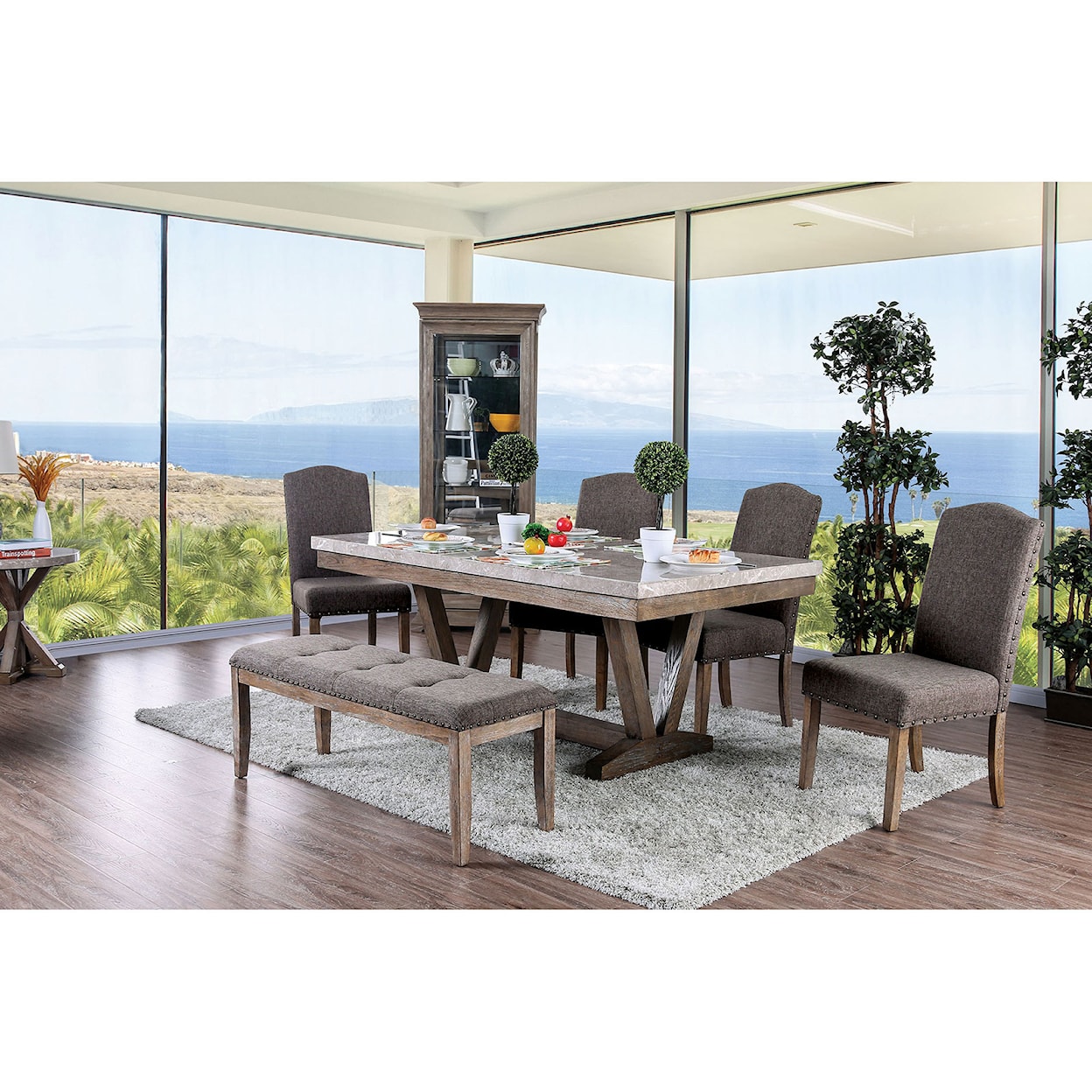 Furniture of America - FOA Bridgen Dining Table