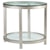 Artistica Artistica Metal Per Se Round End Table with Glass Top and One Shelf