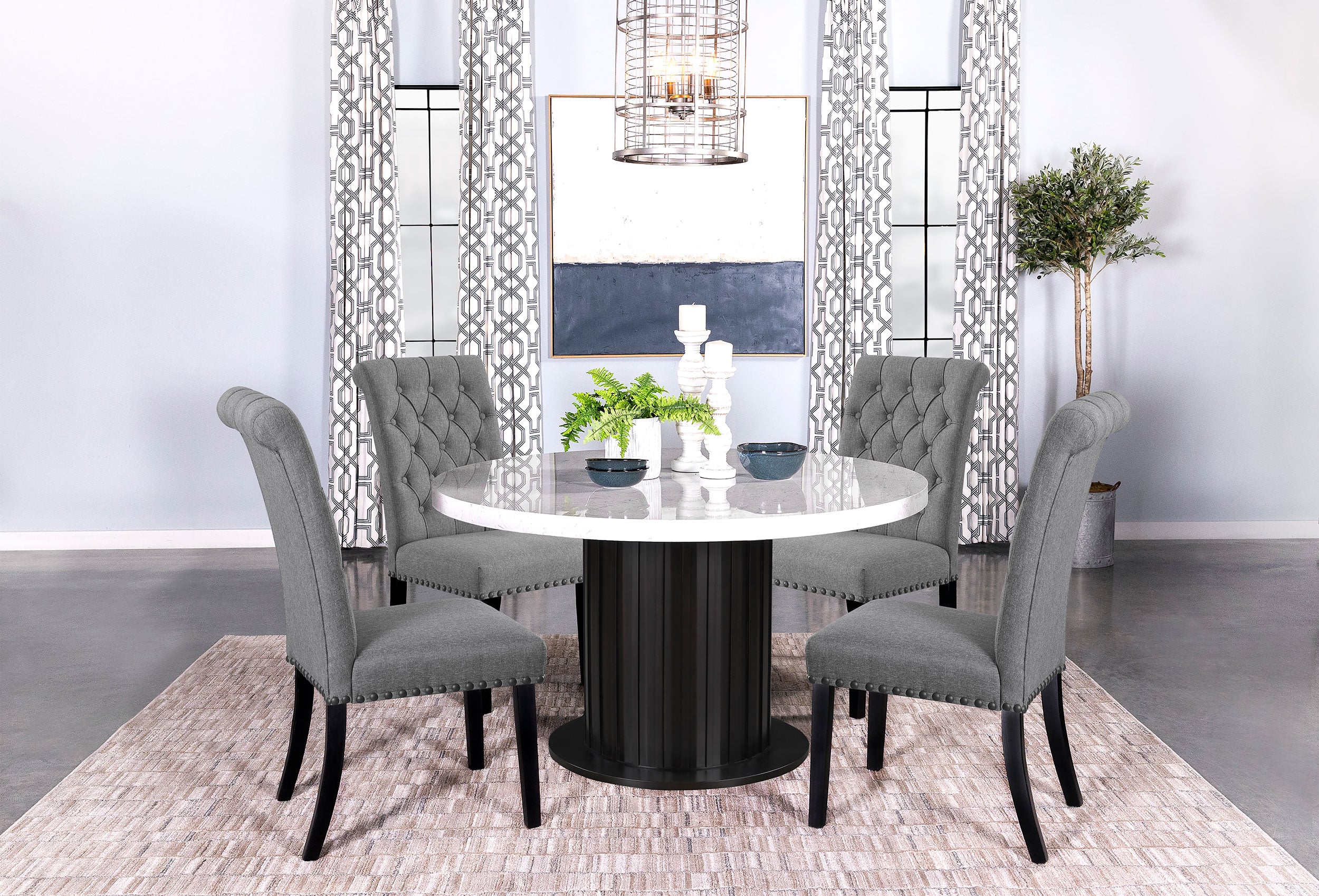 Coaster Alana Alana Fabric Dining Side Chair