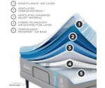 Tempur-Pedic® TEMPUR-ActiveBreeze® Medium Hybrid King Mattress and Adjustable Base Set